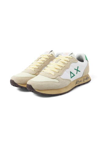 SUN68 Sneakers Uomo Bianco Beige Verde Z35105-PE25-3188