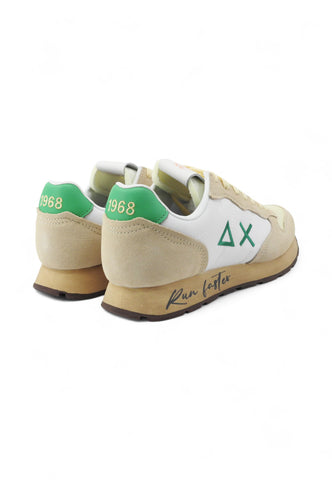 SUN68 Sneakers Uomo Bianco Beige Verde Z35105-PE25-3188