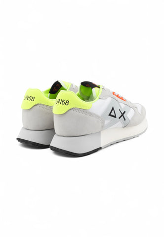 SUN68 Sneakers Uomo Grigio Bianco Giallo Z35113-PE25-01