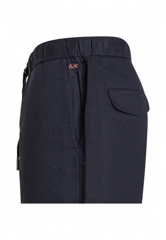 SUN68 Pantaloni Corti Uomo Blu Arancione B35110-PE25-07