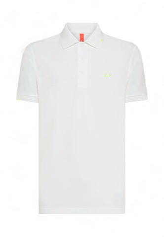 SUN68 Polo Uomo Bianco A35143-PE25-31