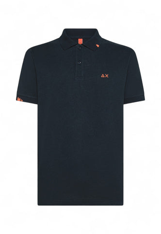 SUN68 Polo Uomo Blu Arancione A35144-PE25-07