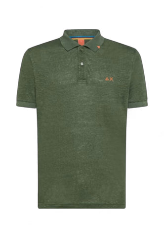 SUN68 Polo Uomo Verde Arancione A35144-PE25-84