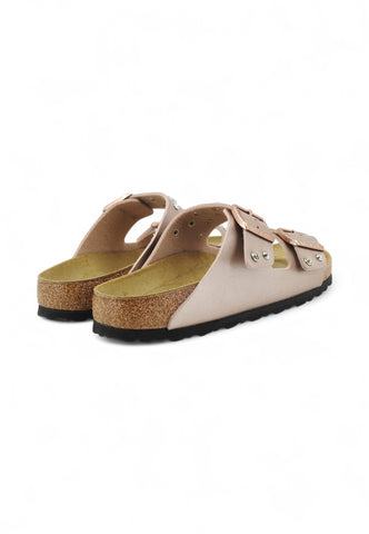 CUSTOM / BIRKENSTOCK Ciabatta Borchie + Gioielli Rosa Laminato 023960-PE25