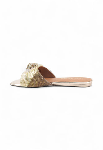 KURT GEIGER Ciabatte Donna Argento Oro Strass 8496165609-AI26