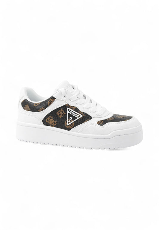 GUESS Sneakers Donna Bianco Marrone FLPMI2FAL12-AI26-WHIBR