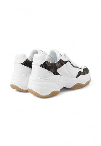 GUESS Sneakers Donna Bianco Marrone FLTHPYFAL12-AI26-WHIBR