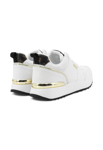 GUESS Sneakers Donna Bianco Marrone Oro FL8DDYELE12-AI26-WHITE