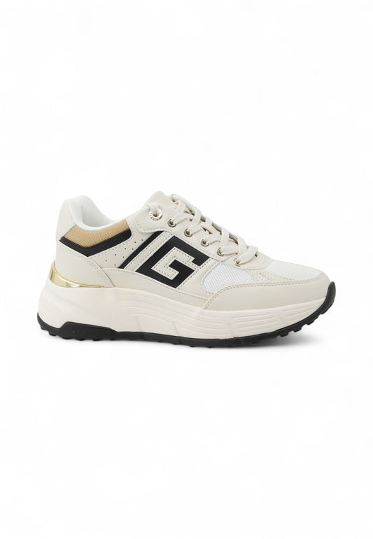 GUESS Sneakers Donna Bianco Nero FLTFONFAB12-AI26-CREAM