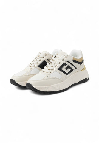 GUESS Sneakers Donna Bianco Nero FLTFONFAB12-AI26-CREAM