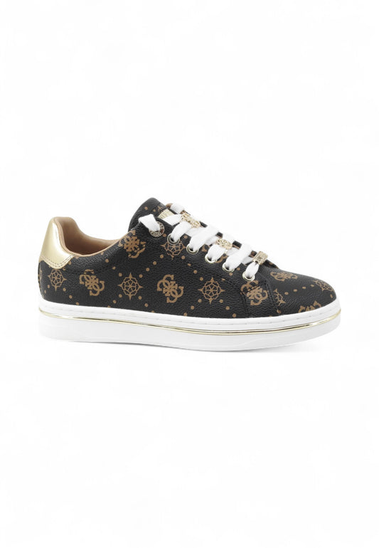 GUESS Sneakers Donna Nero Beige Oro FLTSS3FAL12-AI26-BLKBR