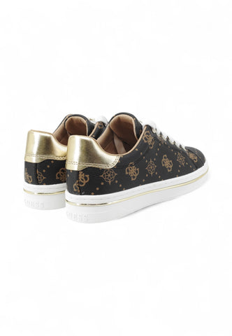GUESS Sneakers Donna Nero Beige Oro FLTSS3FAL12-AI26-BLKBR
