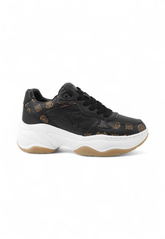 GUESS Sneakers Donna Nero Marrone FLTHPYFAL12-AI26-BLKBR