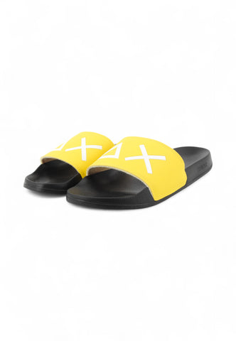 SUN68 Ciabatte Uomo Nero Giallo X35101-PE25-1123