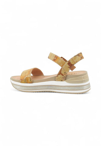 ALVIERO MARTINI Sandali Donna Beige Bianco Glitter 11099820-PE25-0010