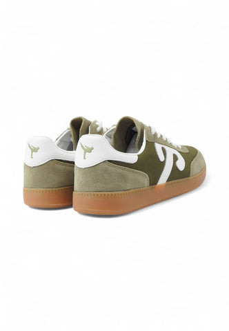 WUSHU Sneakers Uomo Verde Bianco 100022-000045-PE25