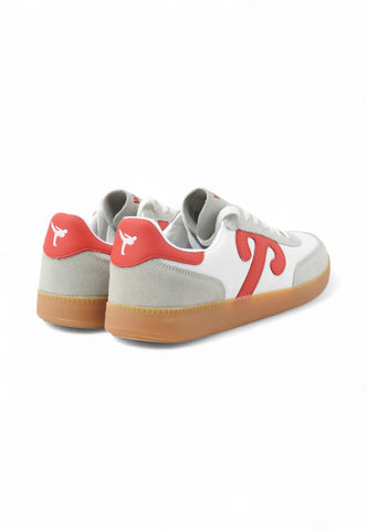WUSHU Sneakers Uomo Bianco Grigio Rosso 100022-000033-PE25