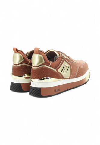 LIU JO Sneakers Donna Marrone Oro Strass BF5009TX001S3917-AI26