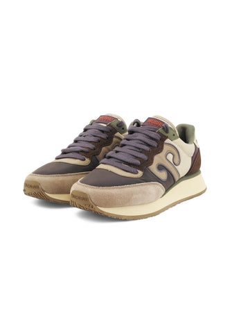 WUSHU Sneakers Donna Beige Marrone Beige Viola 100003-000607-AI26