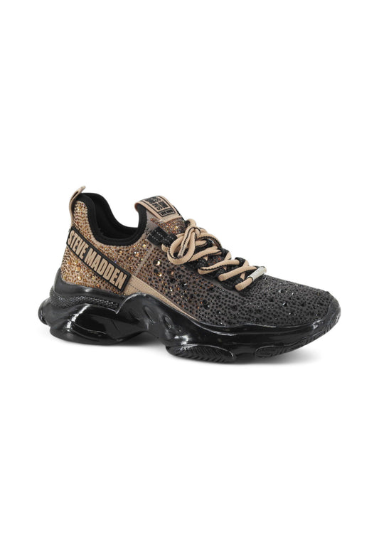 STEVE MADDEN Sneakers Donna Nero Beige Strass SMPMISTICA-BG7-AI26
