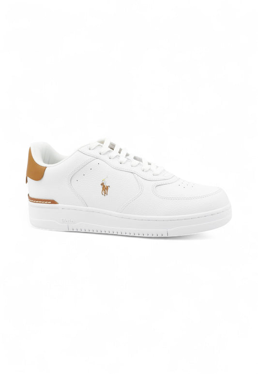 POLO RALPH LAUREN Sneakers Uomo Bianco Marrone 809923071002-AI26