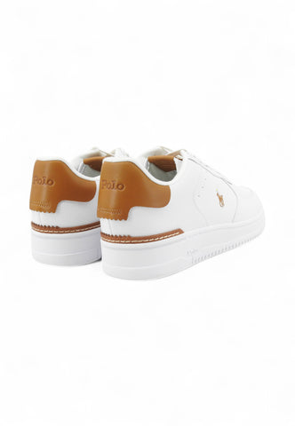 POLO RALPH LAUREN Sneakers Uomo Bianco Marrone 809923071002-AI26