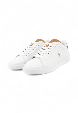 POLO RALPH LAUREN Sneakers Uomo Bianco Marrone 809877598001-AI26