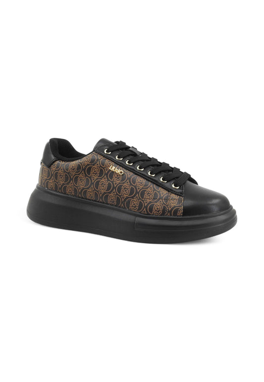LIU JO Sneakers Donna Nero Marrone BF5059EX323S1033-AI26