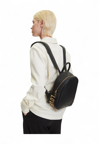 LOVE MOSCHINO Zaino Donna Nero Oro JC4030PP1NLT0000-AI26