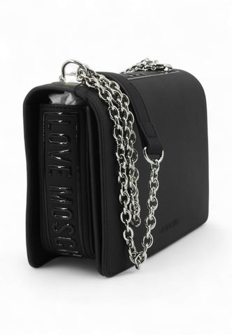 LOVE MOSCHINO Borsa Tracolla Donna Nero Argento JC4288PP1NL1400B-AI26