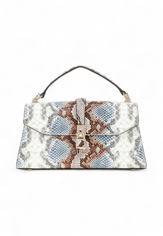 GUESS Borsa A Mano Donna Blu Marrone Animalier HWKG9655200-AI26-MBM
