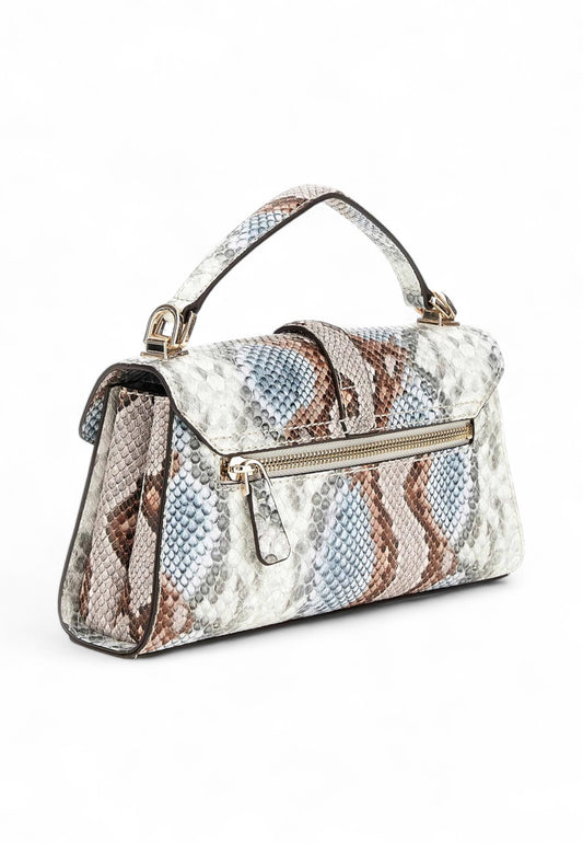 GUESS Borsa A Mano Donna Blu Marrone Animalier HWKG9655200-AI26-MBM
