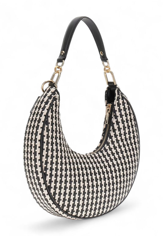 GUESS Borsa A Spalla Donna Nero Beige HWWG9631020-AI26-BML