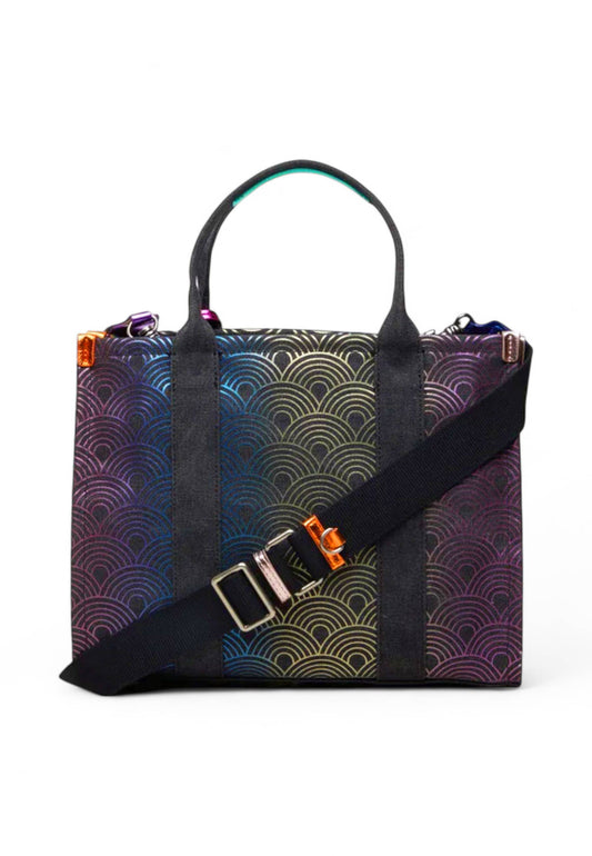 KURT GEIGER Borsa A Mano Donna Nero Viola Multicolor 9544709609-AI26