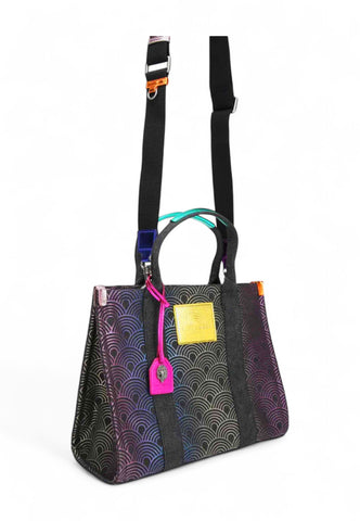KURT GEIGER Borsa A Mano Donna Nero Viola Multicolor 9544709609-AI26