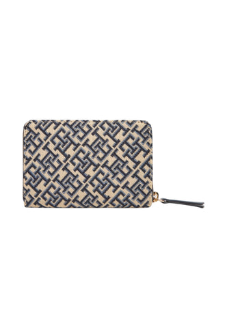 TOMMY HILFIGER Portafogli Donna Beige Blu Nero AW0AW17479-AI26-DW6