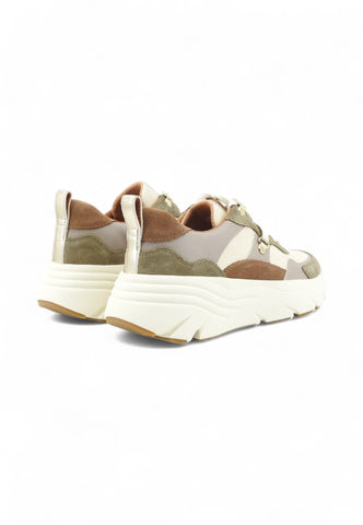 GEOX Sneakers Donna Verde Beige Marrone D36UFE022BC-AI26-CB35X