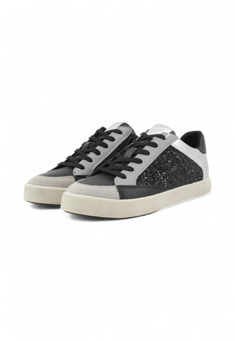 GEOX Sneakers Donna Nero Argento Glitter D466HI054EW-AI26-C9999