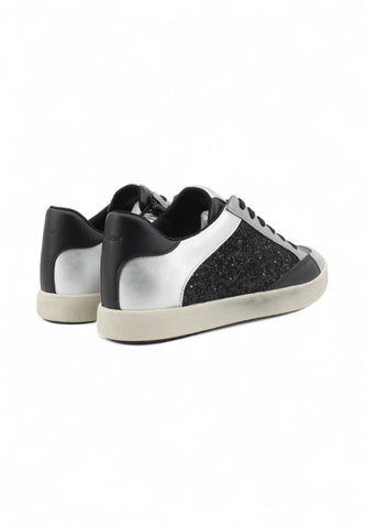 GEOX Sneakers Donna Nero Argento Glitter D466HI054EW-AI26-C9999