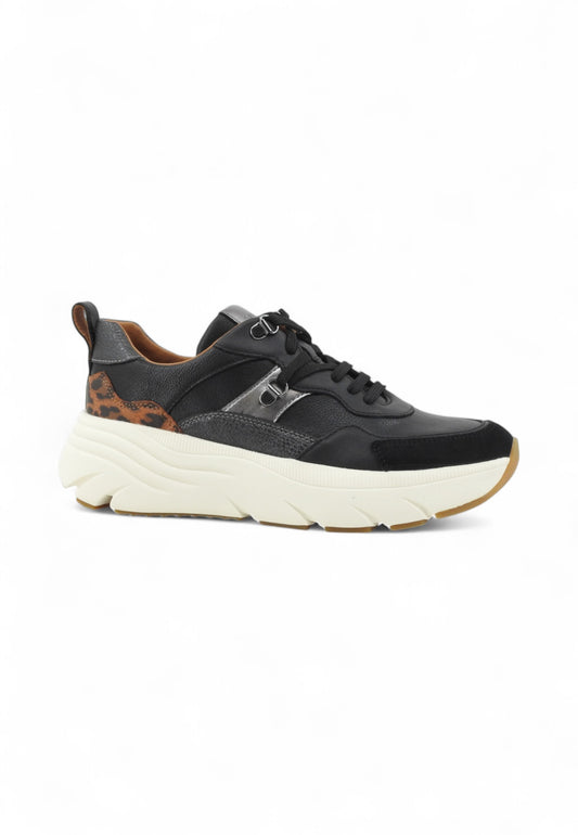 GEOX Sneakers Donna Nero Animalier D36UFE5485-AI26-C9209