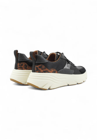 GEOX Sneakers Donna Nero Animalier D36UFE5485-AI26-C9209