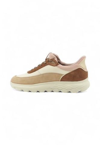 GEOX Sneakers Donna Beige Marrone Rosa D567MB8522-AI26-C1SL6