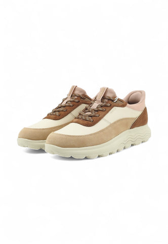 GEOX Sneakers Donna Beige Marrone Rosa D567MB8522-AI26-C1SL6