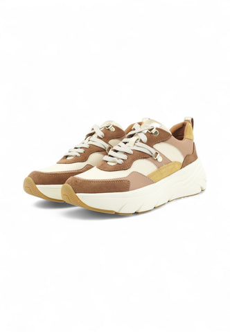 GEOX Sneakers Donna Beige Marrone Rosa D36UFE022BC-AI26-C6507