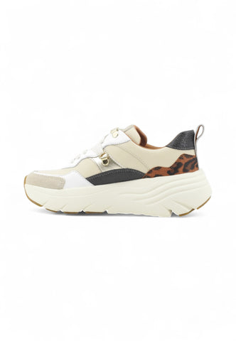 GEOX Sneakers Donna Beige Bianco Animalier D36UFE5485-AI26-C1S6N