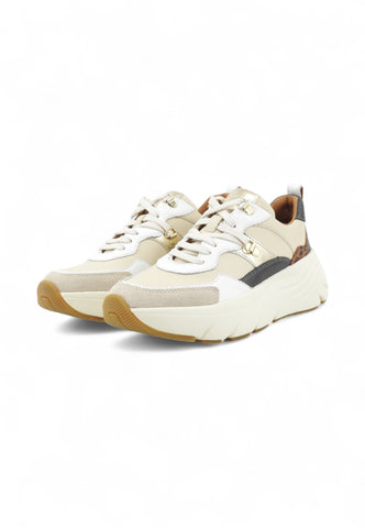 GEOX Sneakers Donna Beige Bianco Animalier D36UFE5485-AI26-C1S6N