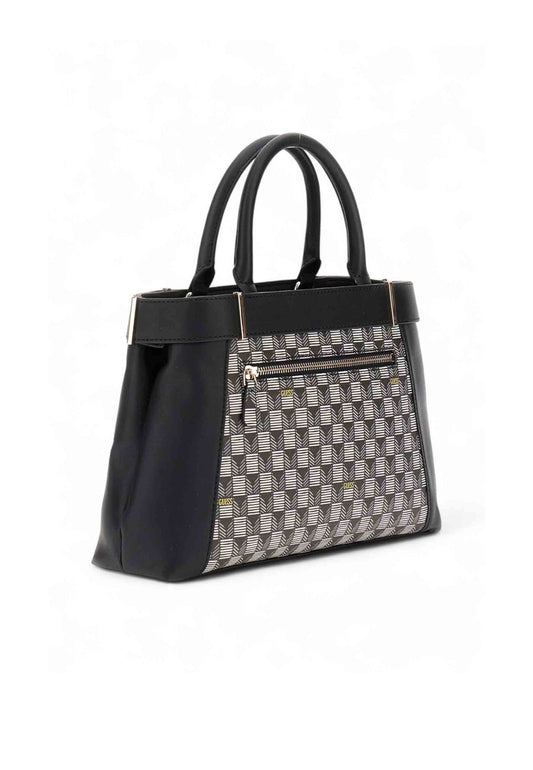 GUESS Borsa A Mano Donna Nero Grigio Bianco HWJT8681060-AI26-BLO