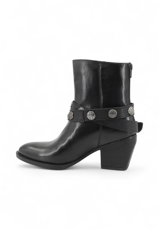 CAFE NOIR Stivaletti Tacco Donna Nero Borchie C1MA1003-AI26-N001