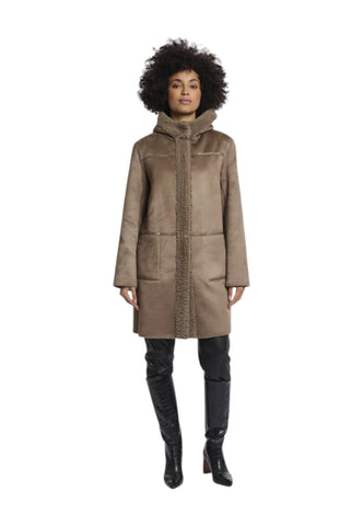 RINO&PELLE Giacca Cappotto Reversibile Donna Beige Alina.7002511-AI26-Toffee