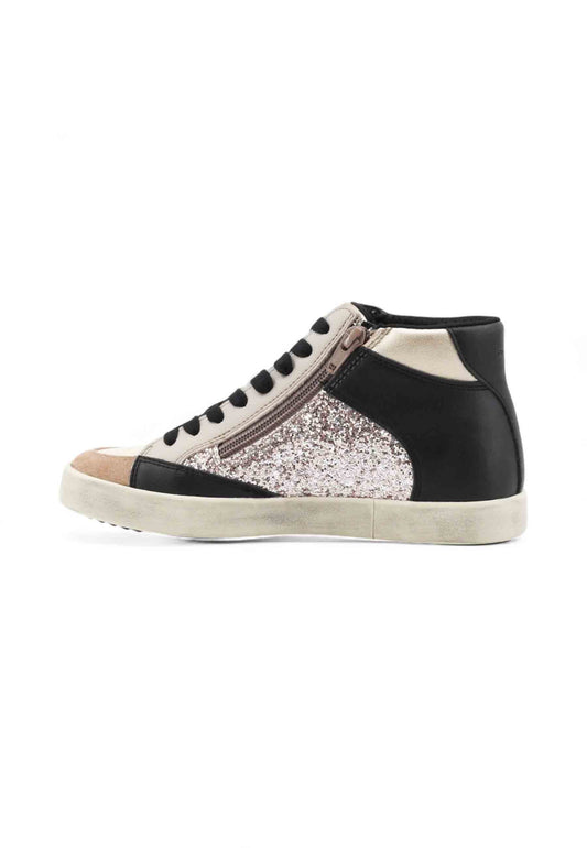 GEOX Sneakers Donna Nero Rosa Glitter D466HH054EW-AI26-C9B5X
